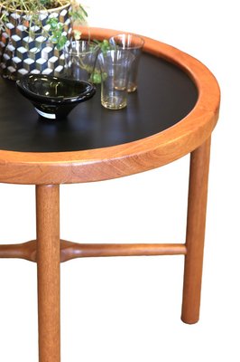 Danish Tray Table with Reversible Tray in Teak and Laminate 1960s