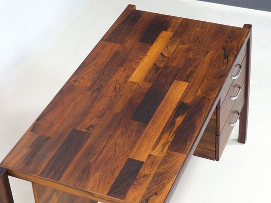 Vintage Rosewood Writing Desk by Jorge Zalszupin for sale at Pamono