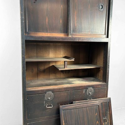 Japanese Wabi Sabi Tansu Cabinet, 1890s for sale at Pamono