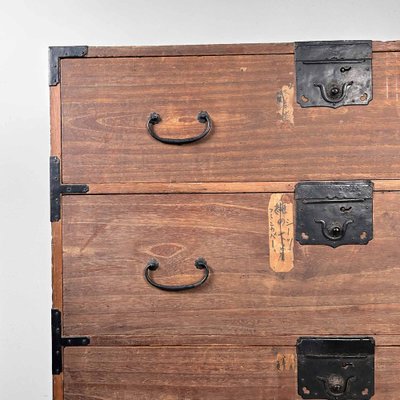 3 Drawer Negoro Tansu Chest From Japan - Meiji Period 3 Drawer Negoro Tansu Chest From Japan - Meiji Period