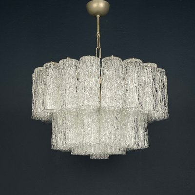 Mid-Century Murano Glass Tronchi Chandelier by Toni Zuccheri Mid-Century Murano Glass Tronchi Chandelier by Toni Zuccheri
