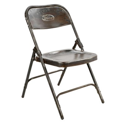 Vintage Metal Folding Chair for sale at Pamono