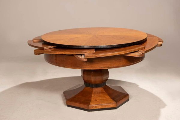 Expandable round dining clearance table for sale
