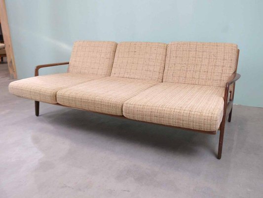 Vintage Danish Sofa with Pull Out Function for sale at Pamono
