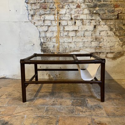 Metal bamboo coffee sale table