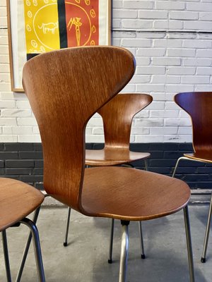 Dining Chairs by Arne Jacobsen for Fritz Hansen 1957 Set of 4