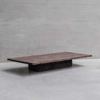 Wabi Sabi Esque Wooden Coffee Table for sale at Pamono