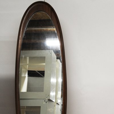 Grand Miroir Rétroviseur Vintage en Teck – Atelier OOMPA