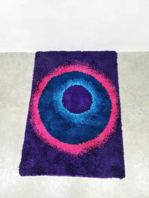Vintage Tisca Rug in the style of Verner Panton, 1980s for sale at 