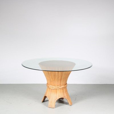 Bamboo Dining Table from McGuire USA 1970s