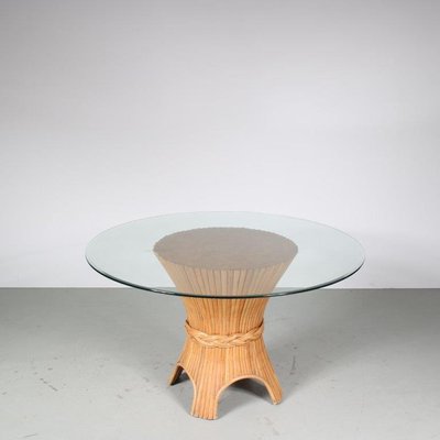 Bamboo Dining Table from McGuire USA 1970s for sale at Pamono