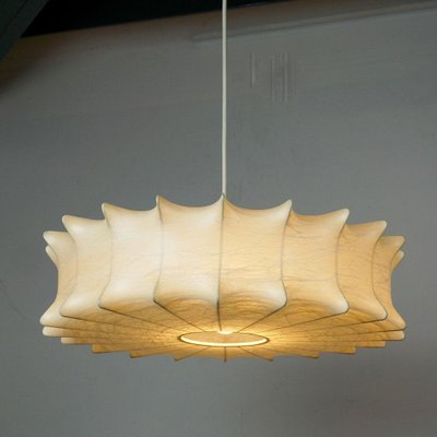 Vintage Italian Cocoon Pendant Lamp by Castiglioni for Flos 1960s