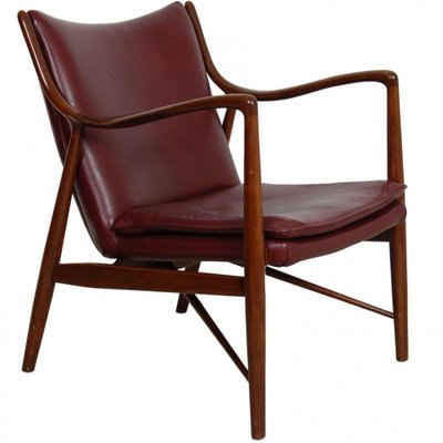 Fj 45 Lounge Chair in Rosewood by Finn Juhl 1970s