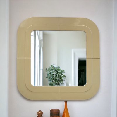 Vintage Square Wall Mirror by Anna Castelli Ferrieri, 1960s for
