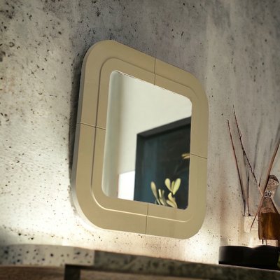 Vintage Square Wall Mirror by Anna Castelli Ferrieri, 1960s for