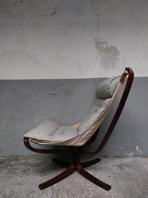 Vintage Falcon Chair by Sigurd Ressell for Vatne M bler 1970s for