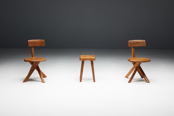 S01 Stool attributed to Pierre Chapo, France, 1970s for sale at Pamono