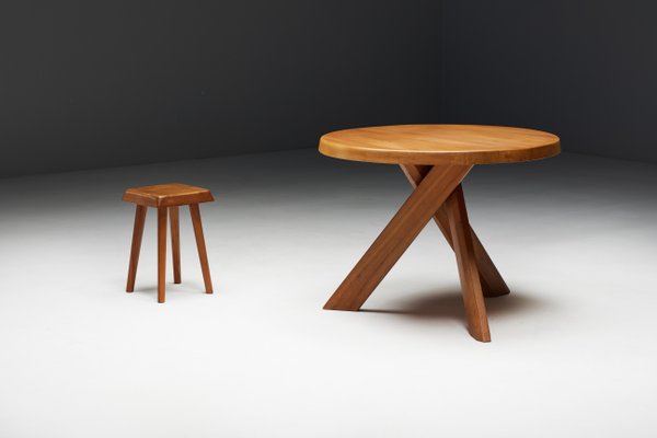 スツール Pierre Chapo S01 Vintage Pierre Chapo 'S01' Stools in