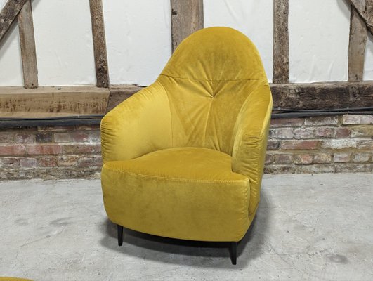Yellow armchair sale hot sale