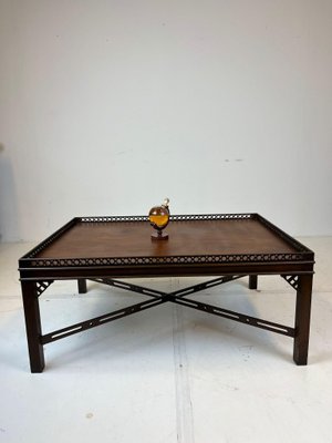 Chinese Chippendale Style Cocktail Table in Mahogany