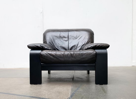 Postmodern German Brutalist Lounge Armchair by Rolf Benz for Musterring, 1990s for sale at Pamono