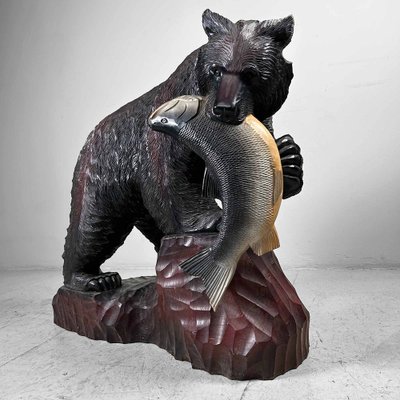 Hokkaido Artist, Kibori Kuma Bear, Japan, 1960s, Wood for sale at