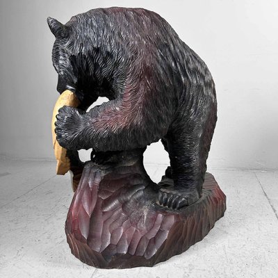 wooden carved bear 木彫りの熊 北海道 ウッドベアー