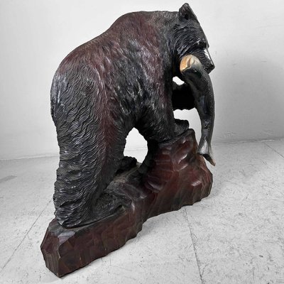 Hokkaido Artist, Kibori Kuma Bear, Japan, 1960s, Wood for sale at