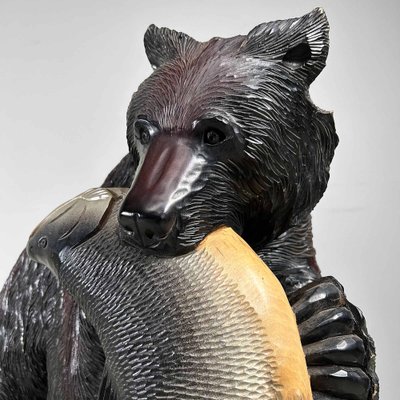 Hokkaido Artist, Kibori Kuma Bear, Japan, 1960s, Wood for sale at