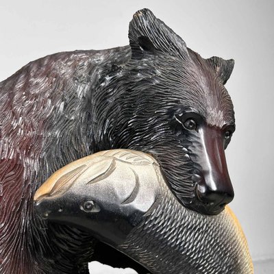 wooden carved bear 木彫りの熊 北海道 ウッドベアー wooden carved bear 木彫りの熊 北海道 ウッドベアー wooden