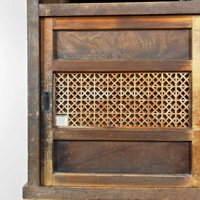 Traditional Japanese Tansu Storage Cabinet, 1920s, Set of 2