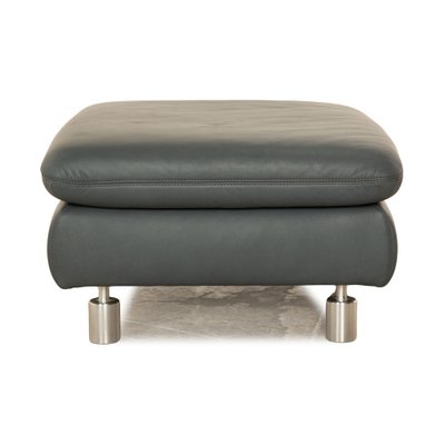 Blue sale gray ottoman