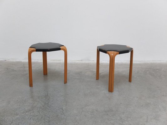 Set of X602 Stools by Alvar Aalto for Artek, 1954 for sale at Pamono