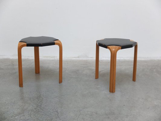Set of X602 Stools by Alvar Aalto for Artek, 1954 for sale at Pamono