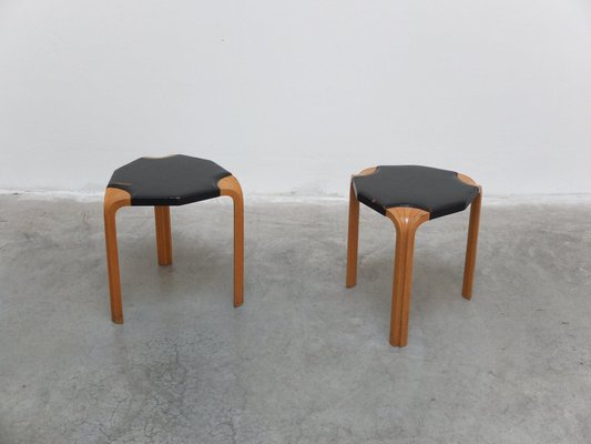Set of X602 Stools by Alvar Aalto for Artek, 1954 for sale at Pamono