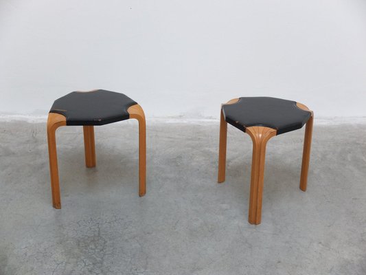Set of X602 Stools by Alvar Aalto for Artek, 1954 for sale at Pamono