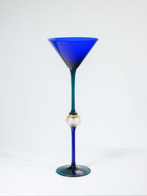 Blaues Vintage Glas, 1950er bei Pamono kaufen