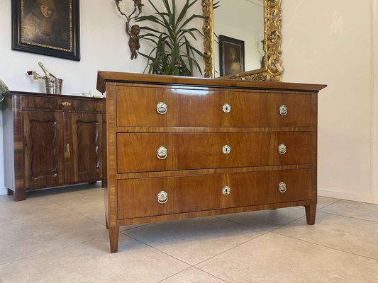 Cherry oak dresser with mirror best sale