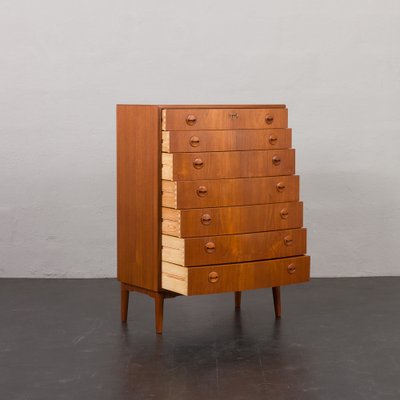 Vintage Danish Bow Front Dresser by Kai Kristiansen 1960s for
