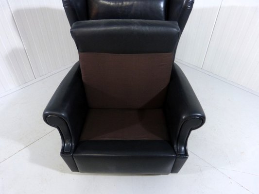 Black leather rocker deals