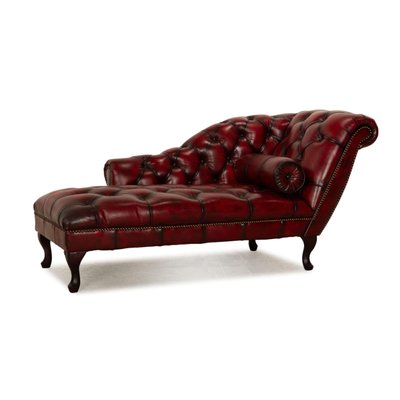 Chesterfield Leather Chaise Lounge