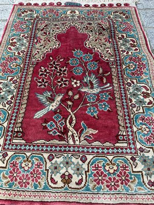 112×202 “Music Box” ViNTAGE TURKiSH RUG Vintage Turkish Mini Rug 1.5'x3' - No. 672 – Velvet & Shag