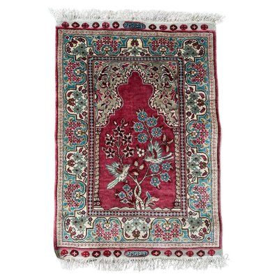 Vintage Turkish Silk Istanbul Rug, 2000s for sale at Pamono Vintage Turkish Silk Istanbul Rug, 2000s for sale at Pamono