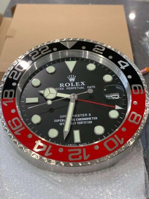 Orologio da parete GMT Master II nero rosso di Rolex in vendita su