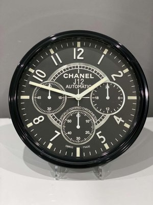 Orologio da parete luminoso ufficialmente certificato di Chanel in vendita  su Pamono