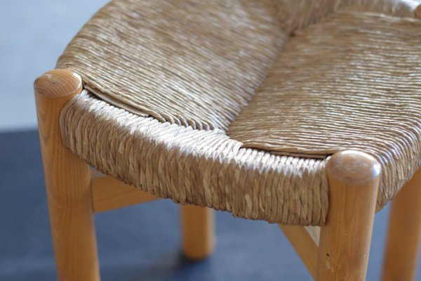 Meribel Chairs and Stool by Charlotte Perriand, 1960s, Set
