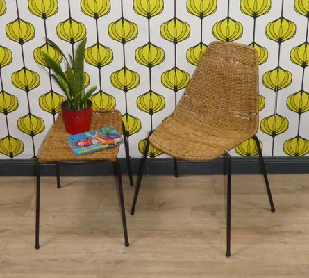 Metal basket deals chair