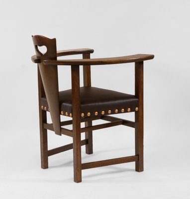 Glasgow School Oak Armchair from Liberty 1890s for sale at Pamono