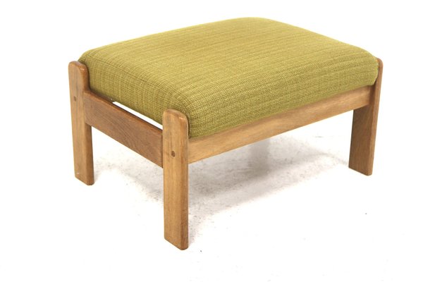 Scandinavian Ottoman in Oak Sweden 1960s