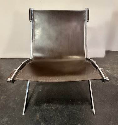 Leather Scissor Chair by Antonio Citterio for Flexform Italia